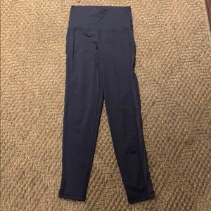 Aerie XS navy blue with mesh leggings